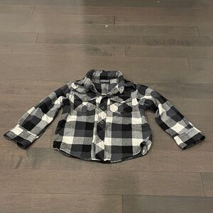 Urban Republic Black and White Plaid Kids Shirt